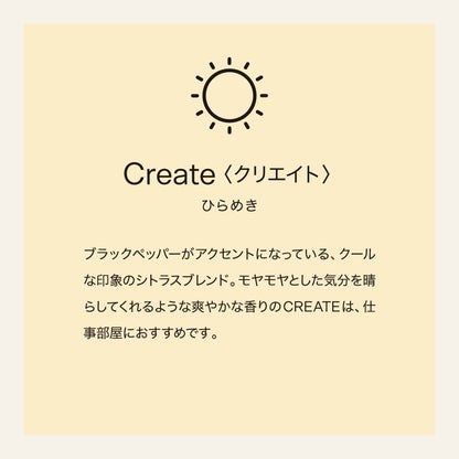 【eym】<br>スタンダードキャンドル　CREATE（クリエイト）