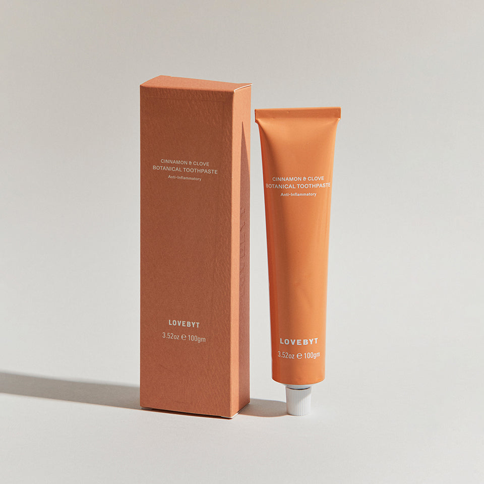 【LOVEBYT(ラブバイト)】<br>ナチュラル 歯磨き粉 シナモン&クローブ<br>NEW！Coming Soon