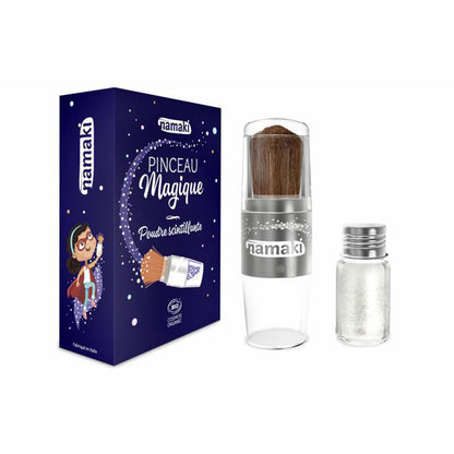 【namaki（ナマキ）】<br>ラメパウダー＆ブラシ（シルバー）